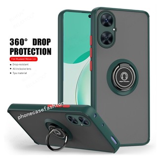 Dành Cho huawei Nova 11i 12i 11SE 12SE SE Nova11i Vỏ Điện Thoại Vòng Vỏ Chống Sốc Da Cảm Giác Cứng Ốp Lưng
