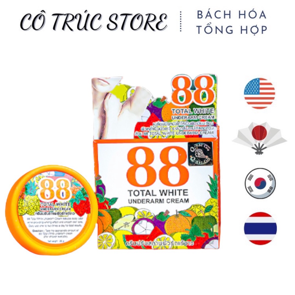 Kem 88 Total White ThaiLand giảm thâm nách, giảm thâm bikini 35g
