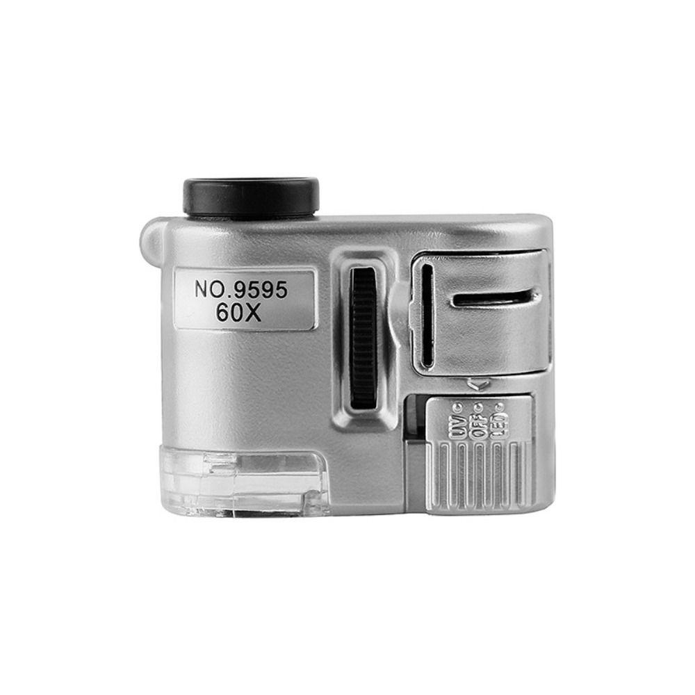 Moc Kính Lúp Phóng Đại 60 Lần Cầm Tay mini Có Đèn led Soi Tia uv