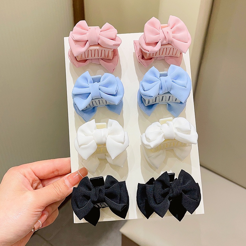 Kẹp Tóc Hình Nơ Nhiều Màu Sắc Ngọt Ngào Phong Cách Hàn Quốc Dễ Thương Dành Cho Bé Gái