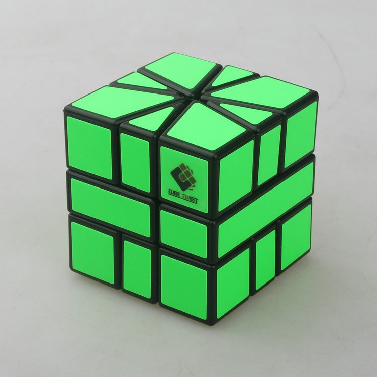 Miếng Dán Hình Quạt Vuông Màu Đen / Xanh Lá SQ1