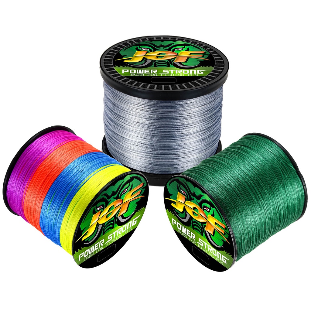 Cuộn Dây Câu Cá 1000m 300m 500m 9 Sợi Bện 100% pe 4 Sợi 8lb - 100lb Chất Lượng Cao Ikea