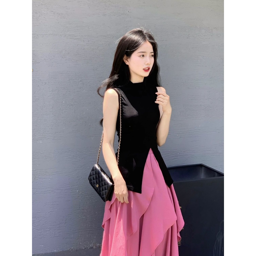 Set Áo Váy Yếm Plus Size Phong Cách Hàn Quốc Thời Trang Mùa Hè 2023 Cho Nữ