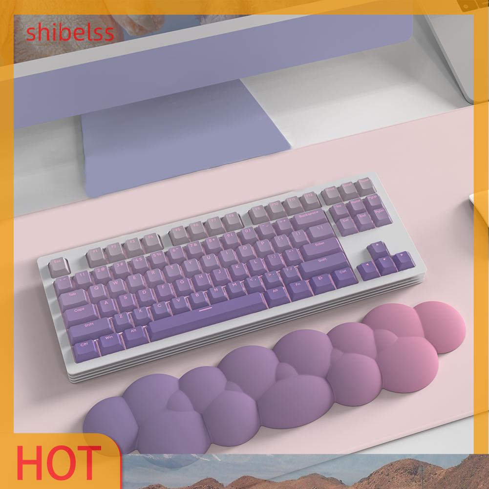 Đệm Gác Tay Bàn Phím Hình Đám Mây Màu Sắc Tuyến Tính Chống Trượt Tiện Dụng Cho