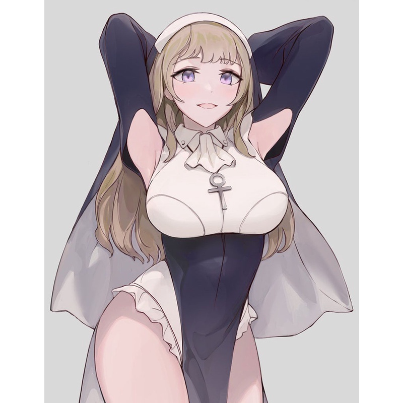 Sexy Skinny Nun cosplay Uniform cosplay Maid cos Costume Halloween cos Costume