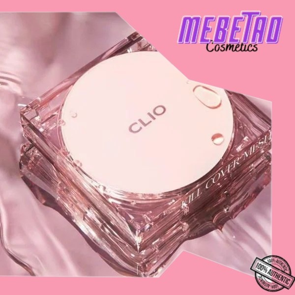 Phấn Nước Clio Kill Cover Glow Fitting Cushion SPF50+ PA++++ (Hộp Hồng) Siêu Căng Bóng Và Che Khuyết Điểm