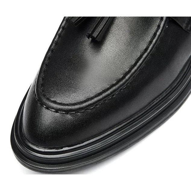 Giày Lười Nam Băng Chuông Da Bò Thật Nguyên Tấm Cao Cấp