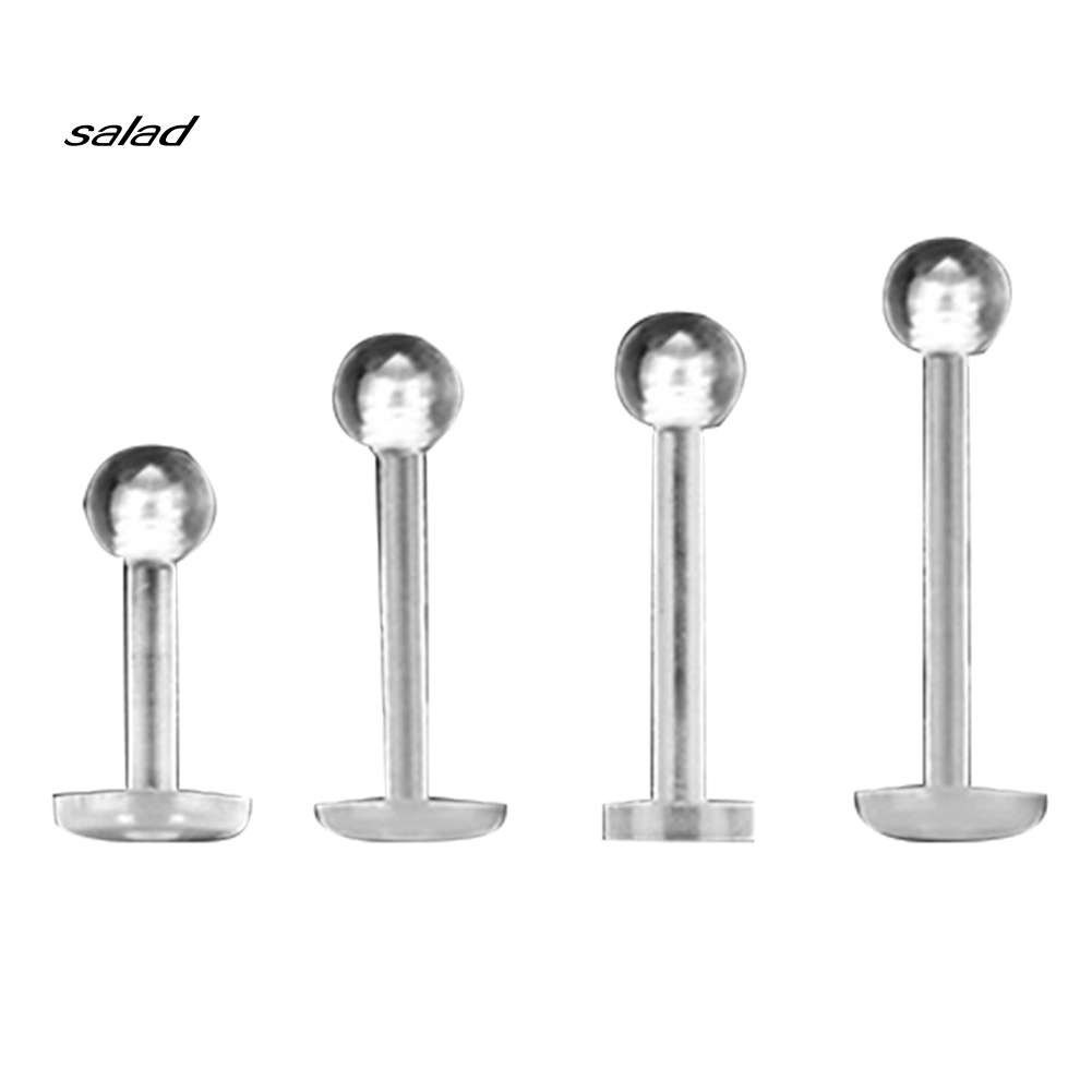 Set 5 Khuyên Mũi / Môi / Tai / Cơ Thể Trong Suốt Cá Tính Unisex