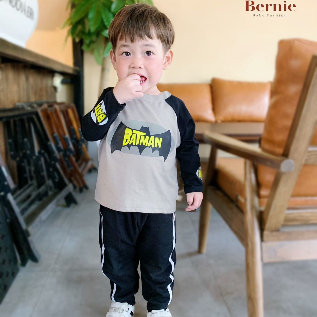 Đồ bộ dài tay thu đông zaclang họa tiết siêu nhân batman cho bé trai 1 đến 7 tuổi SHUSHIBABYSHOP