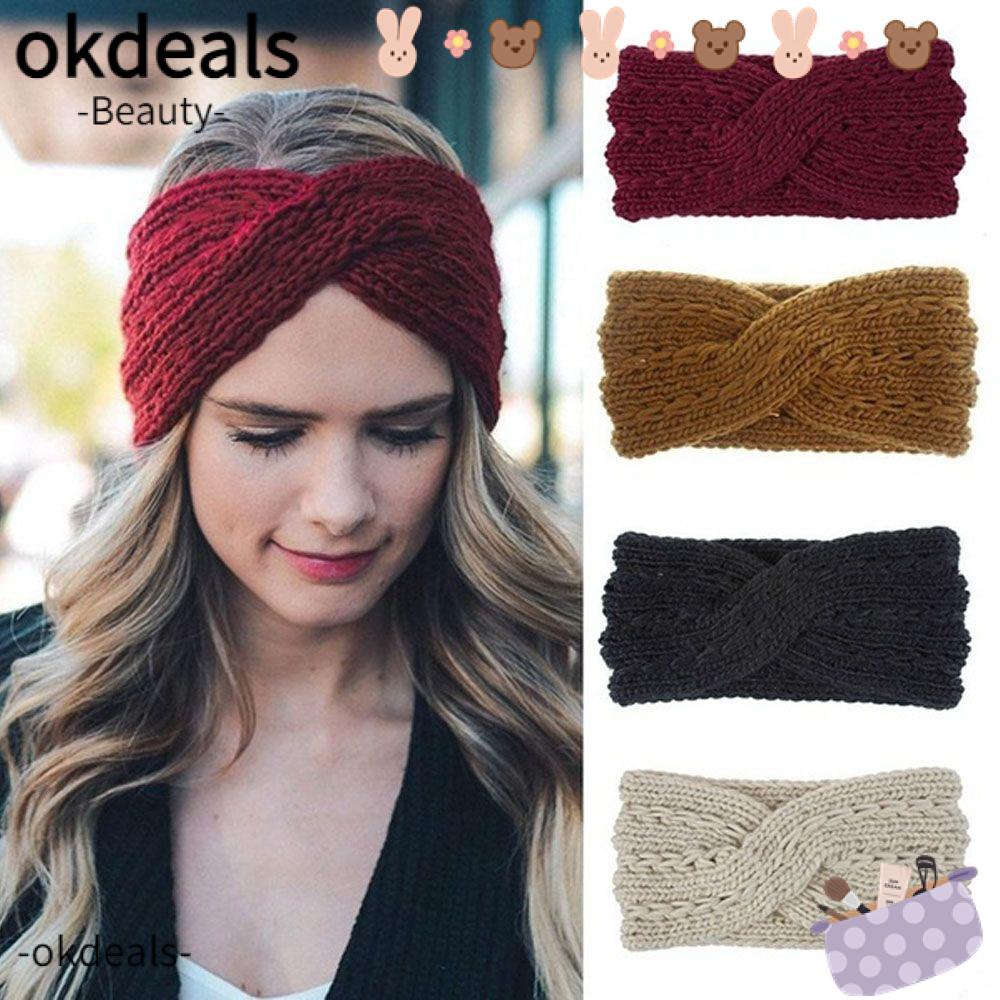 Băng Đô Turban Đan Len Ấm Áp Cho Nữ