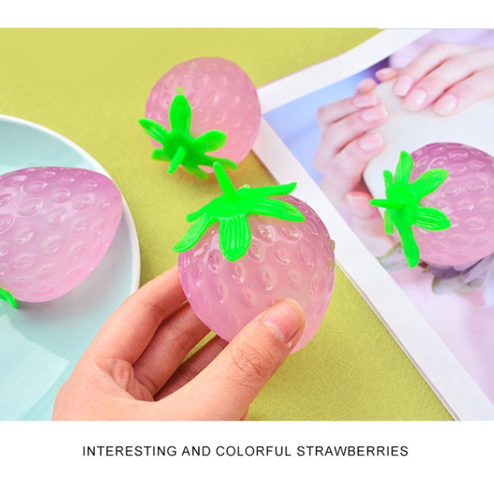 Đồ chơi squishy Giảm Stress Hình Quả Dâu Tây Dễ Thương Cho Bé