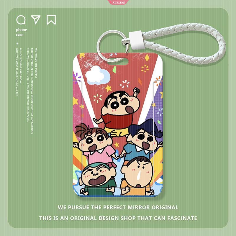 1 Móc Khóa Đựng Thẻ ID Hình Cậu Bé Bút Chì Shin-chan Dễ Thương