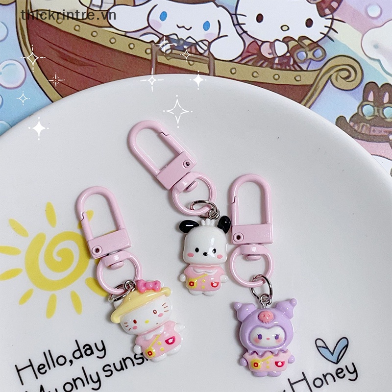 SANRIO Móc Khóa Hình Nhân Vật Kuromi My Melody Cinnamoroll Dễ Thương