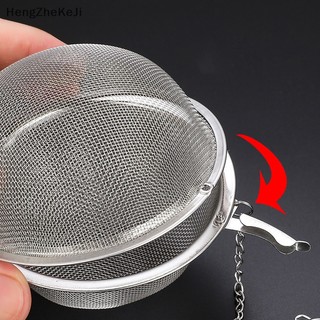 [Hengzhekeji] Máy pha trà không gỉ Sphere Locking Spice Tea Ball Strainer MeshTea Filter Toolhe