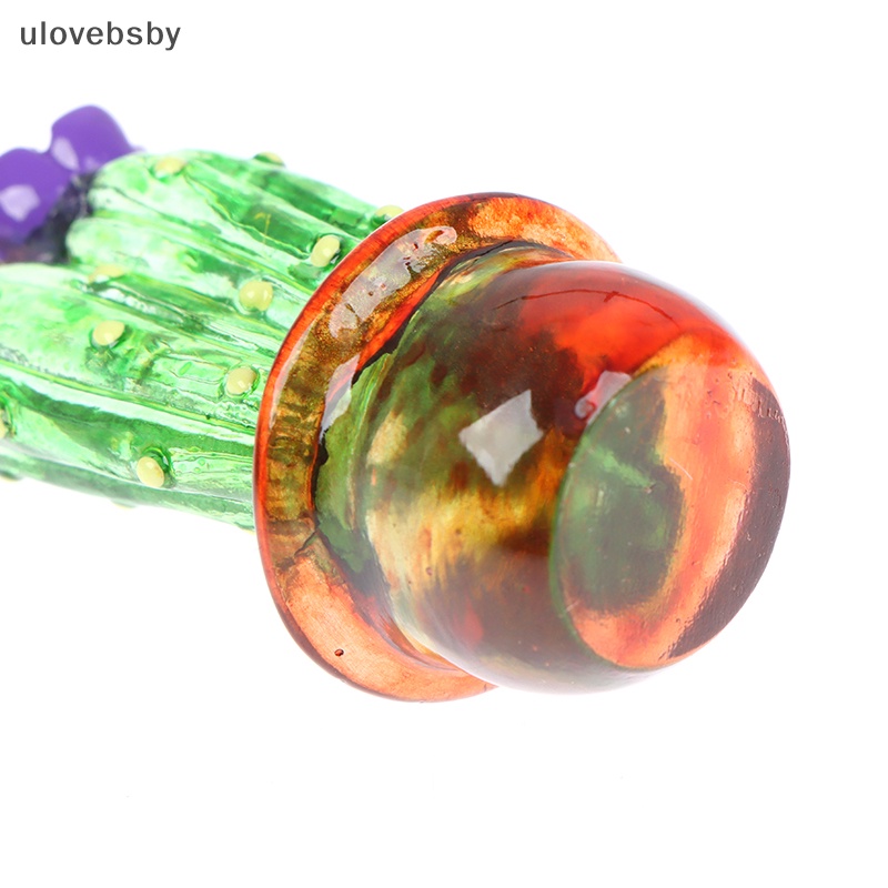 Mô Hình Cây Xương Rồng Mini Bằng Thủy Tinh Để Bàn Trang Trí