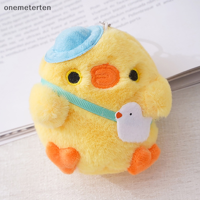 Rten Móc Khóa Hình Gà Nhồi Bông Mini Màu Vàng Dễ Thương