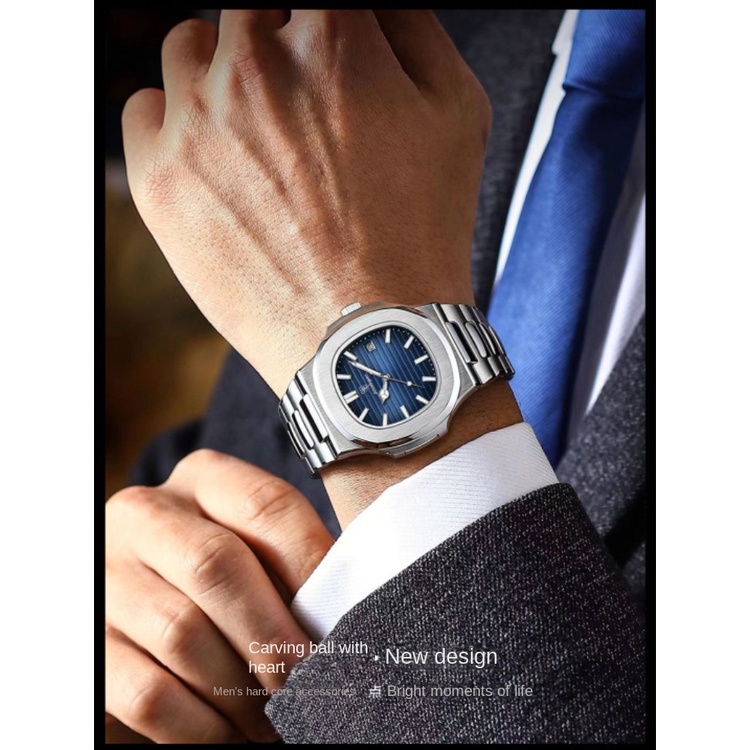 Đồng Hồ Quartz Nam Siêu Mỏng Chống Thấm Nước