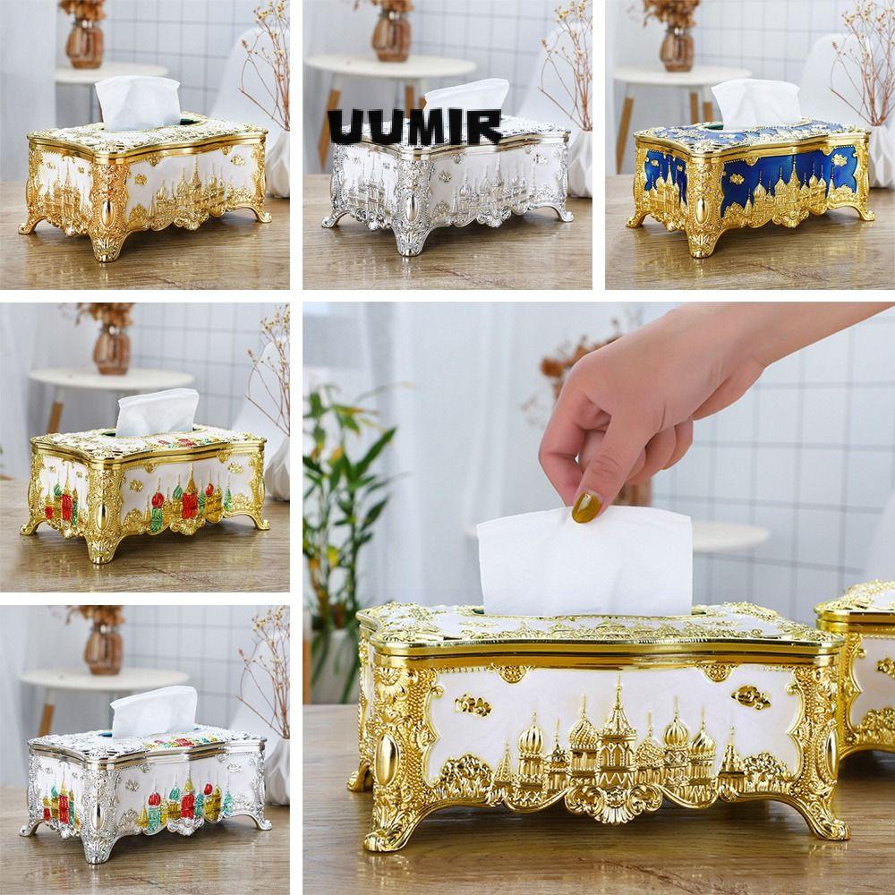 UUMIR Giá để khăn giấy để bàn phòng tắm phong cách châu âu hiện đại hộp giấy ăn nhà bếp