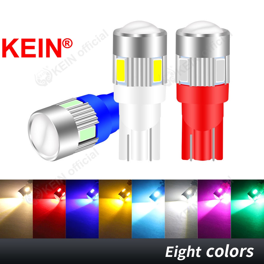 Đèn Led T10 BA9S T4W W5W WY5W 194 168 501 6SMD 5630 Ánh Sáng Trắng Dành Cho Ô Tô Xe Máy