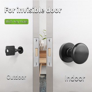 Tay nắm cửa hai mặt ẩn trong nhà tiện dụng