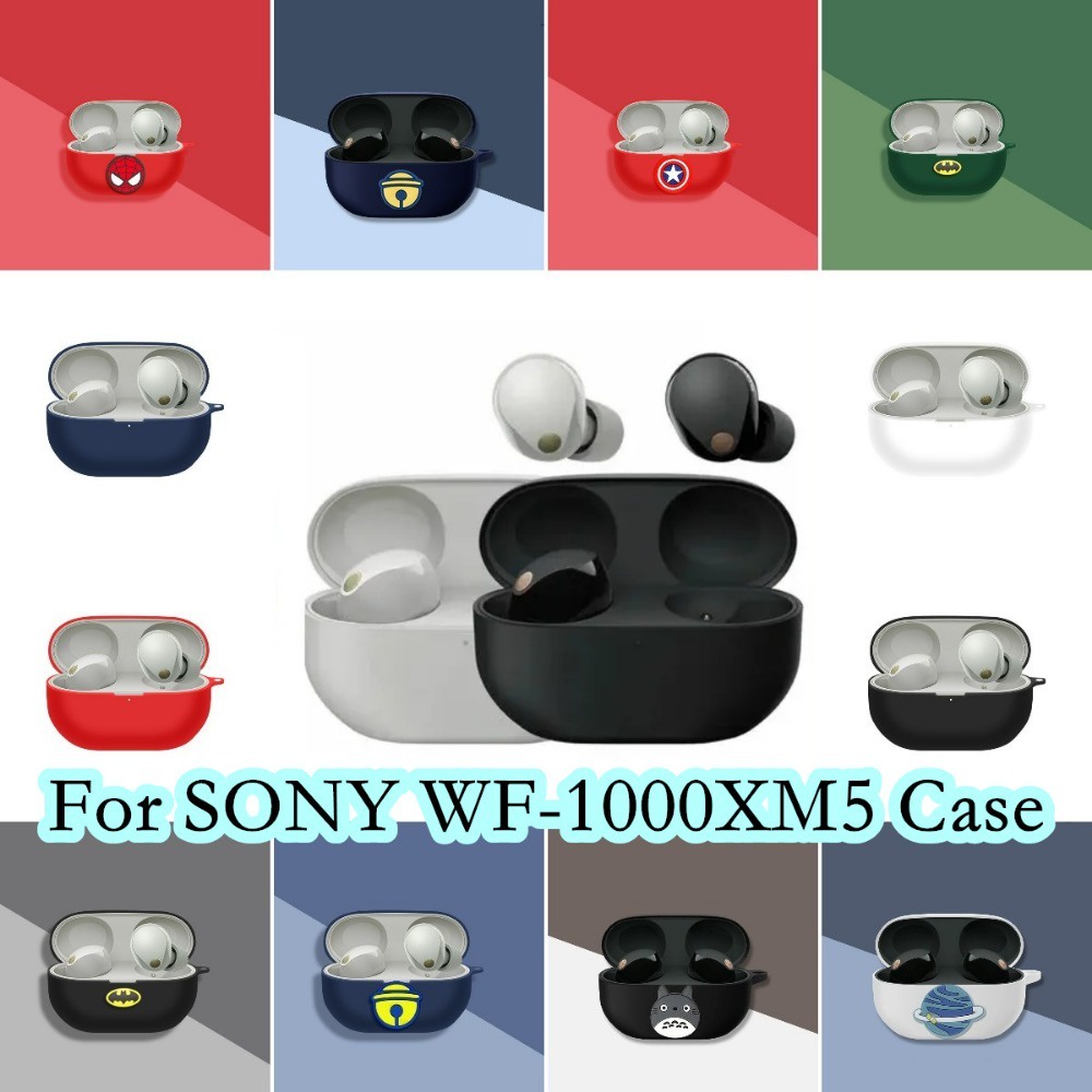 Hàng Có Sẵn! Hàng Có Sẵn! Vỏ Bảo Vệ Hộp Sạc Tai Nghe SONY WF-1000XM5 SONY WF-1000XM5 Họa Tiết Hoạt Hình Đơn Giản Sáng Tạo