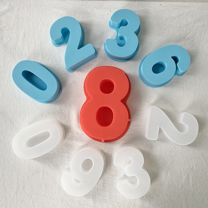 Khuôn Làm Bánh Chất Liệu silicone Hình Số 0-8 Ả Rập