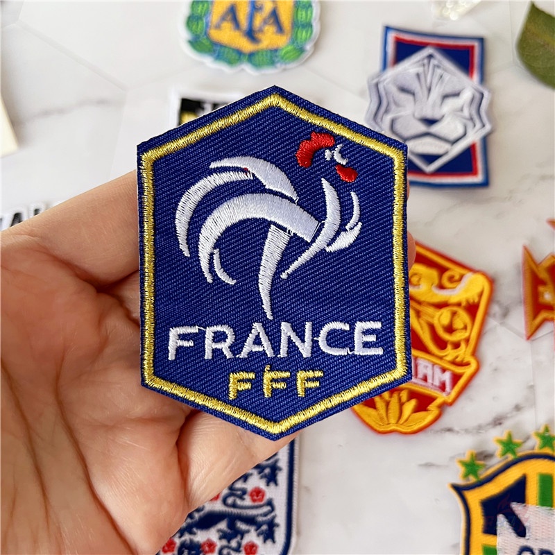 ♥ Logo Đội Bóng Đá Quốc Gia Portugal / Tây Ban Nha / Argentina / Germany Patchugal - Portugal / Tây Ban Nha / Argentina / Germany ♥ 1 Sticker Ủi Thêu Hình Huy Hiệu