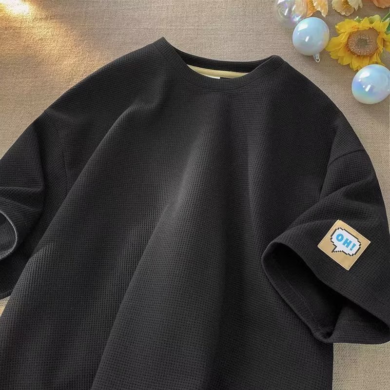 Áo Thun Trơn Tay Ngắn Plus Size M-8XL Phong Cách Hàn Quốc Cho Nam