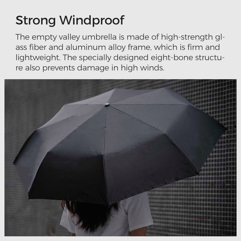 Ô dù Konggu WD1 chống gió chống mưa gấp tự động chính hãng Xiaomi Youpin phân phối - Cao Minh Shop