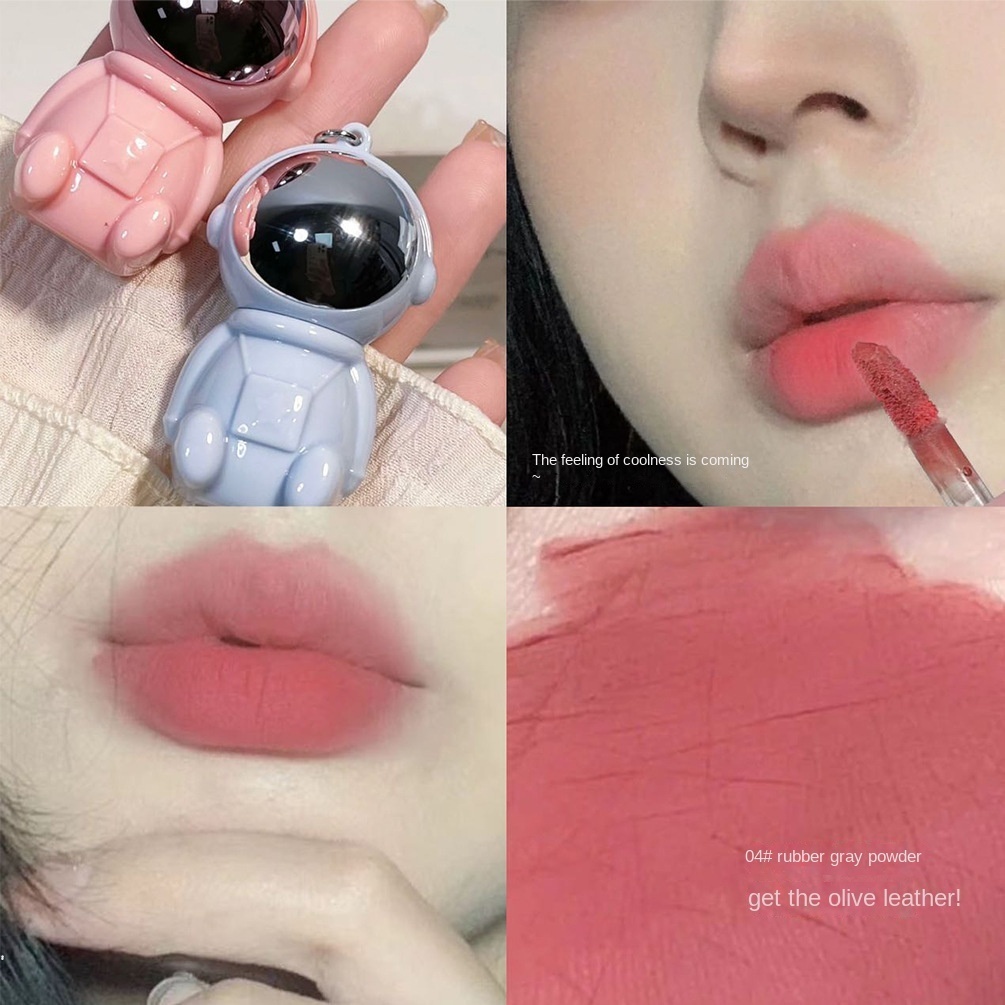 Son Môi Chống Thấm Nước Lâu Trôi Thiết Kế Hình Phi Hành Gia Dễ Thương