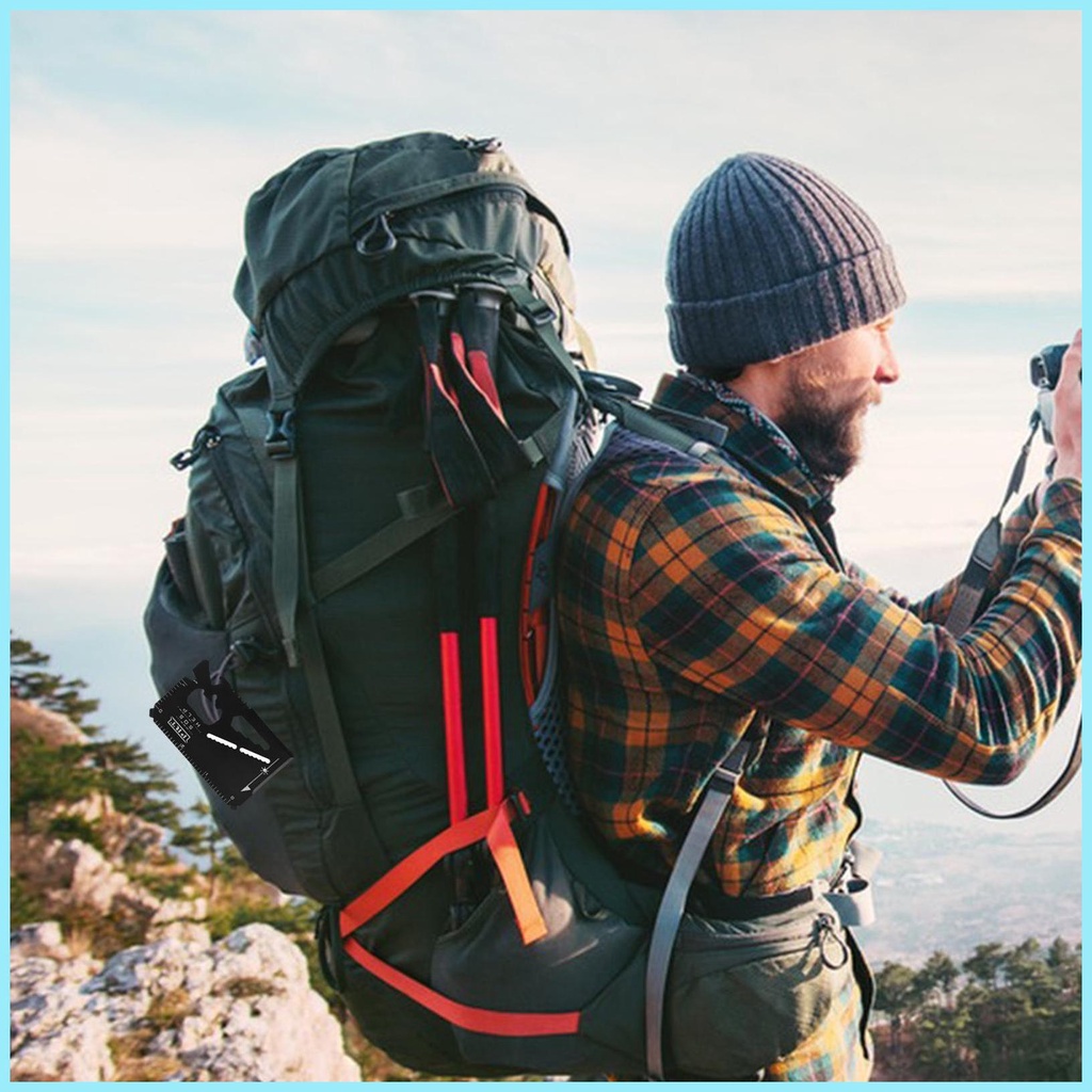 Thẻ Sinh Tồn Đa Năng Bằng Thép Không Gỉ Phù Hợp Cho Leo Núi