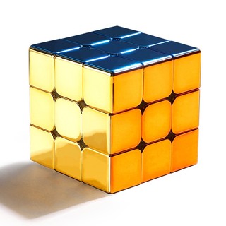 Khối rubik 3x3 m 3 3x3x3 ma thuật màu vàng kim