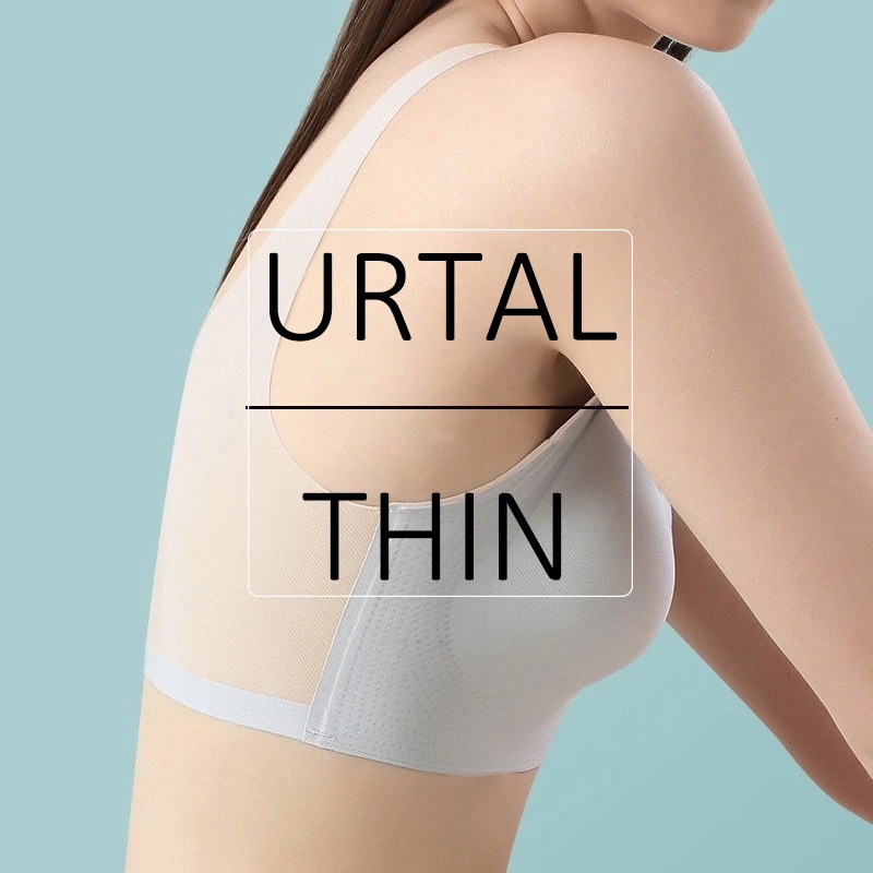 Phụ nữ sexy bras ice silk intimates push up underwear urtal thin beauty back bralette emulsion pad sleep lingerie soutien gorge