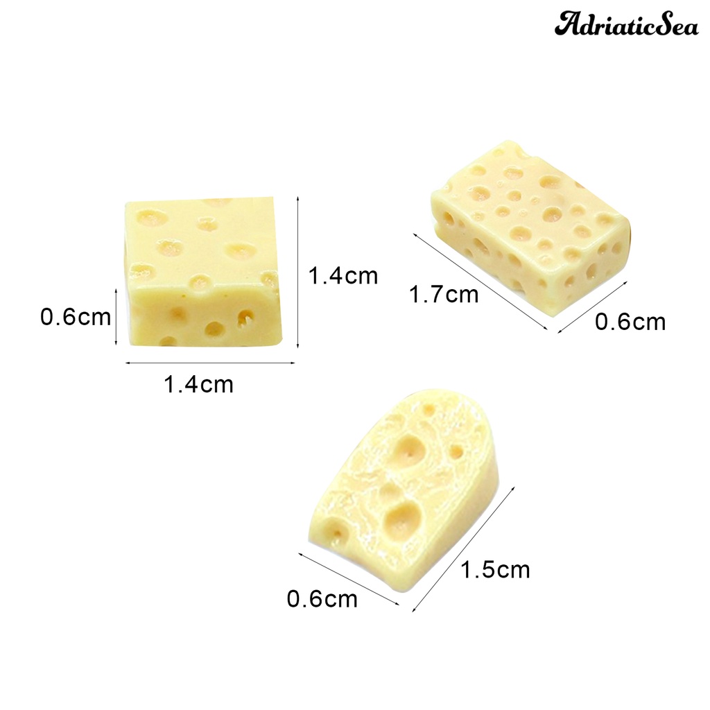 Bộ 10 Mô Hình Bánh Mì Phô Mai Mini Cho Trang Trí Tiểu Cảnh