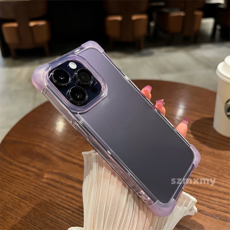 Ultra Ốp Điện Thoại Acrylic Mềm Trong Suốt Siêu Mỏng Có Túi Khí Chống Rơi Bốn Góc Cho Iphone 15 14 13 12 Pro Max Plus