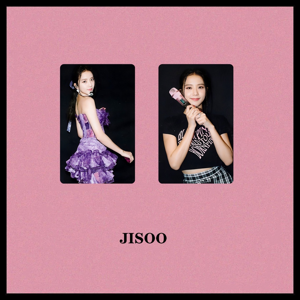 Bộ Thẻ Ảnh Nhóm Nhạc BLACKPINK Jisoo Rose Jennie