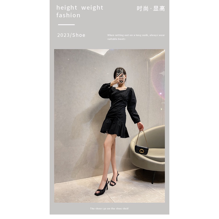 Giày Cao Gót Mũi Vuông Thời Trang Dành Cho Nữ