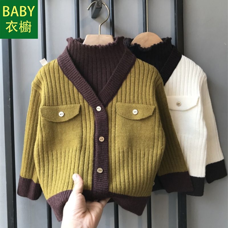 Áo Sweater Giả Hai Lớp Phong Cách Hàn Quốc Thời Trang Thu Đông Mới 2023 Dành Cho Bé Trai