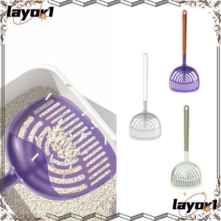Xẻng xúc cát vệ sinh cán dài bằng nhựa dành cho mèo layor1