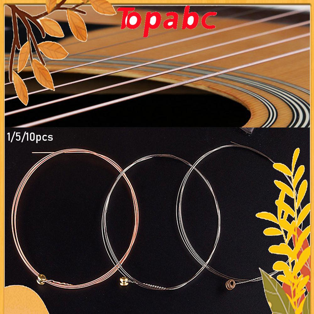 Set 1/5/10 Dây Đàn Guitar Bằng Thép Không Gỉ 3 Màu