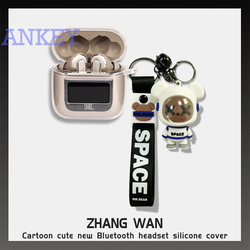 Vỏ Bảo Vệ Hộp Sạc Tai Nghe bluetooth jbl tour pro 2 pro2 Bằng Silicon Họa Tiết Hoạt Hình Dễ Thương