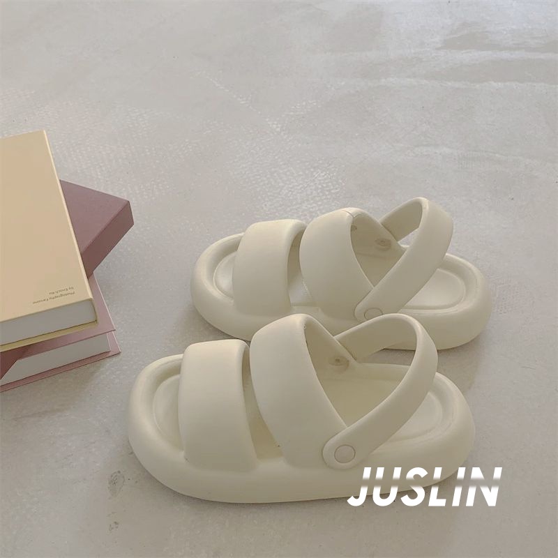 JUSLIN dép nữ dép cross dép bánh mì nữ dép bánh mì nữ 2023 NEW 080802