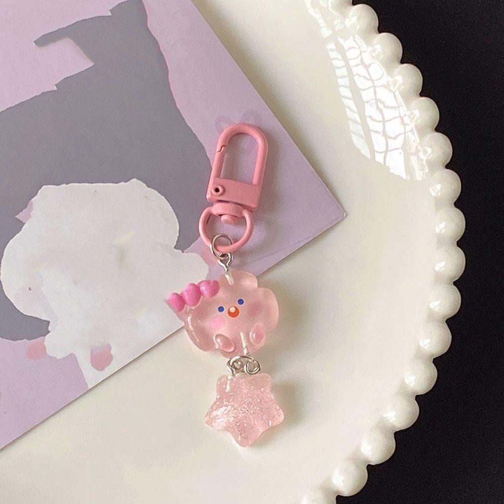 Shanhai Móc Khóa resin Hình Đám Mây Ngôi Sao Hoạt Hình Phong Cách Hàn Quốc Cho Nữ
