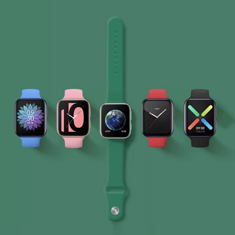 Dây đeo silicon cnagain cho đồng hồ oppo dây đeo mềm dây đeo thay thế vòng đeo tay cho đồng hồ oppo 41mm 46mm phụ kiện thay thế dây đeo đồng hồ