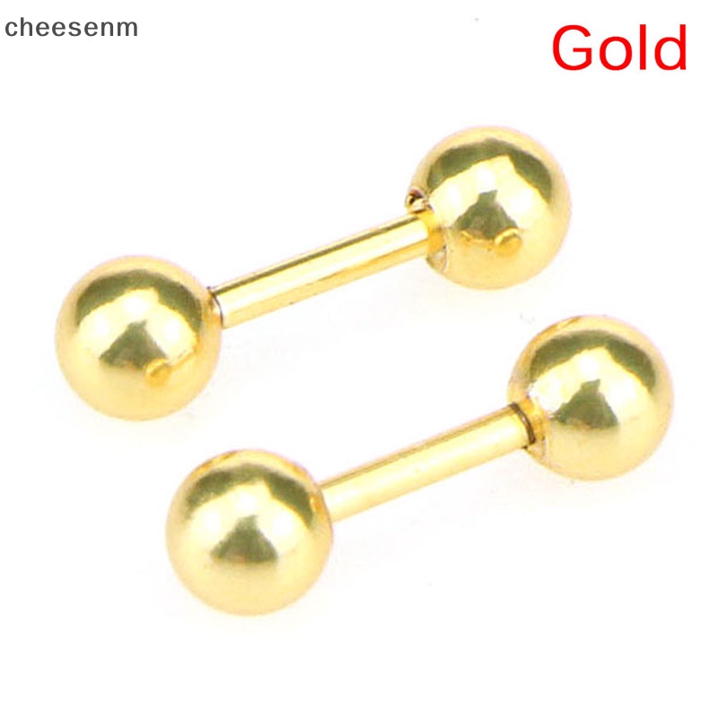Cheesenm thép không gỉ barbell ear cartilage tragus helix stud bar earrings vn