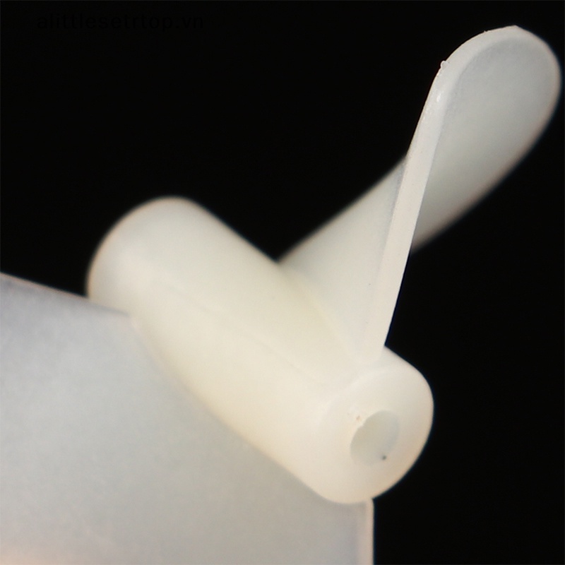 Alittlesetrtop 2 cặp d22mm / 26mm cw / ccw điện nylon prop vít tự làm cánh quạt hai lá màu trắng cho mô hình thuyền rc trục 2mm.