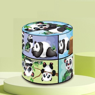 Panda 3d variety rubik's cube decompression toy toy geometry infinite rubik's cube intelligence đồ chơi giáo dục cho trẻ em