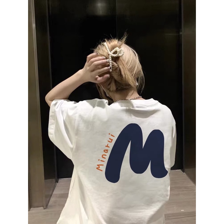 HIIXIIVI Áo thun 100% cotton mới in oversize tay ngắn rời thương hiệu địa phương cơ bản tees