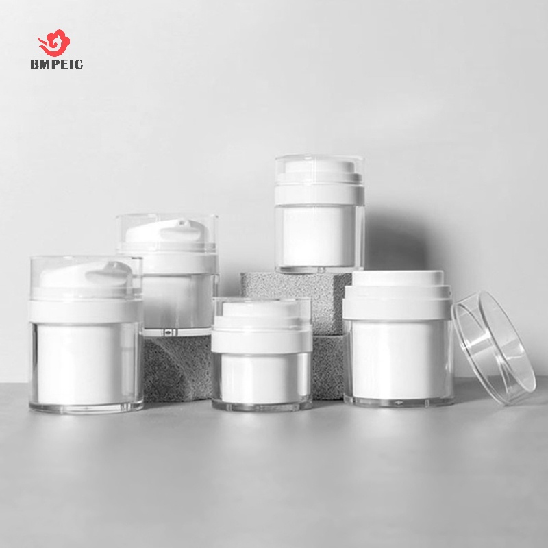 Bmpeic 15 30 50g hũ mỹ phẩm có thể bơm lại chai kem chai chân không hộp đựng mỹ phẩm mới