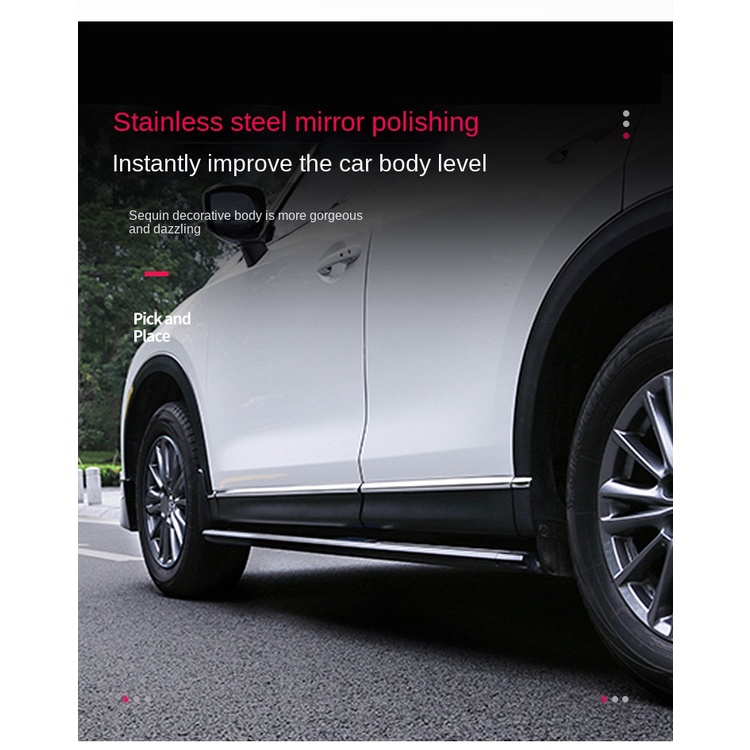 Mazda cx5 thích hợp cho 17-22 mazda cx5 sửa đổi thân xe bằng thép không gỉ cx-5 dải sáng bên cửa